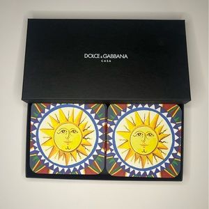 A set of 12 Dolce&Gabbana coasters brand new in box.